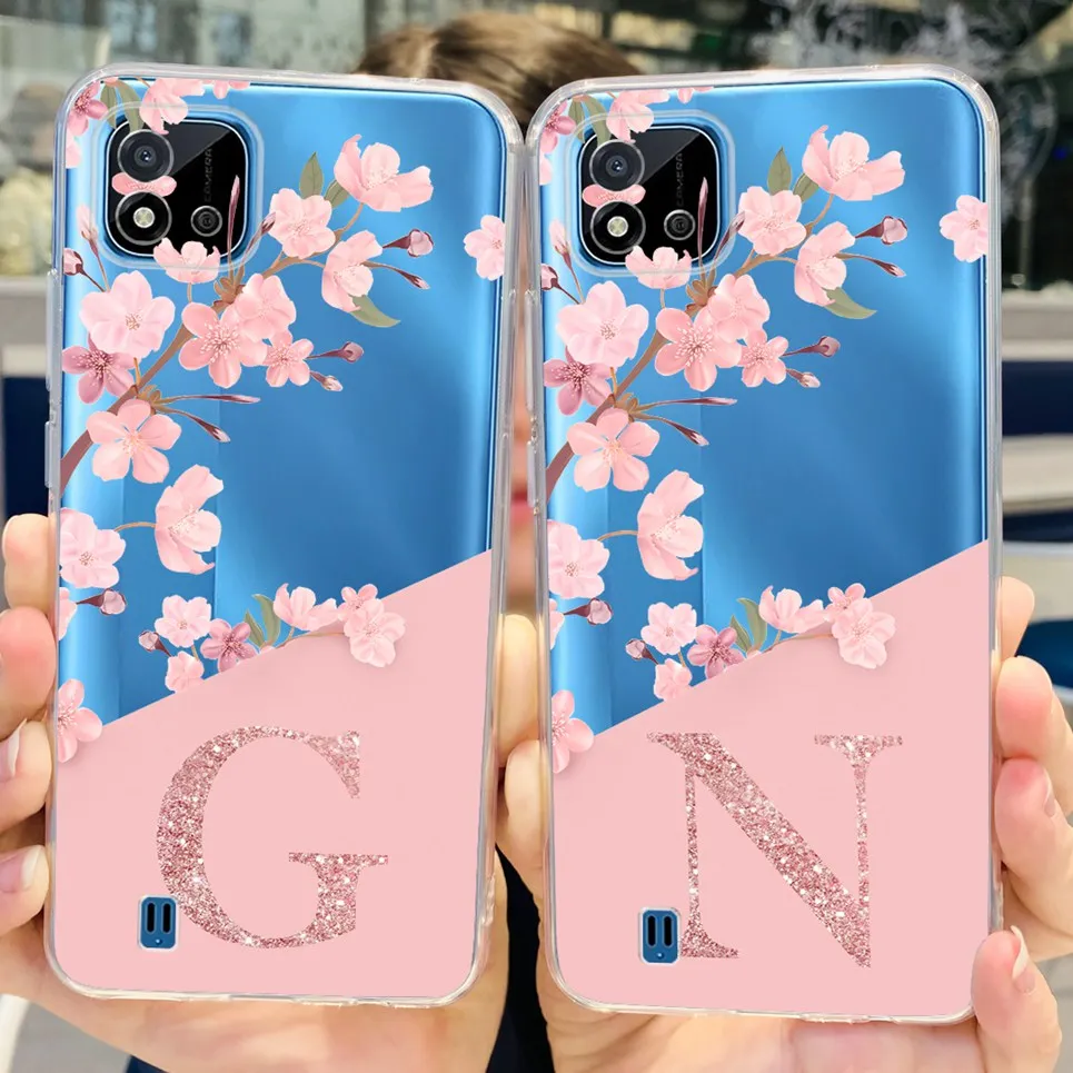 Мягкий корпус для Realme C11 2021 C21 C31 C21y C25y Противоударная задняя крышка с рисунком