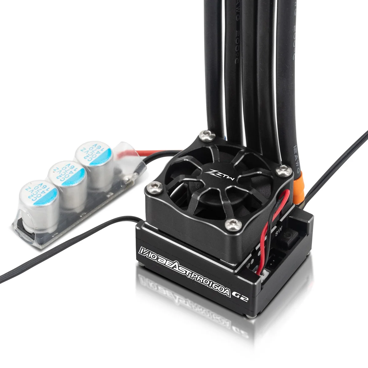 Бесщеточный контроллер скорости ZTW Beast PRO G2 160A ESC Turbo 6 в/7 4 В BEC 4A для гоночного
