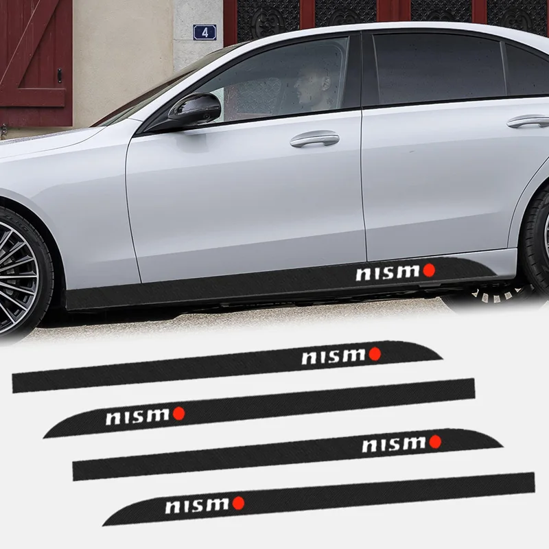 

Car Side Stickers Side Skirt Car Scratch Decals For Nismo Logo Emblem R34 GTR Nissan Tiida Sylphy Teana Note X-trail 1 2 Qashqa
