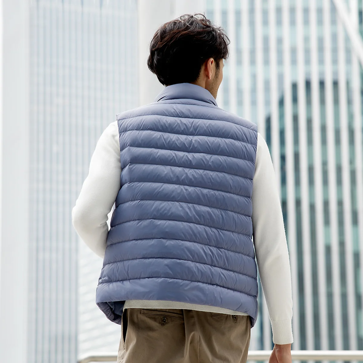 TANBOER Filling Power 600+ Anti-wrinkle Winter Vest Packable 90% Duck Down Sleeveless  Jakcet TF216023