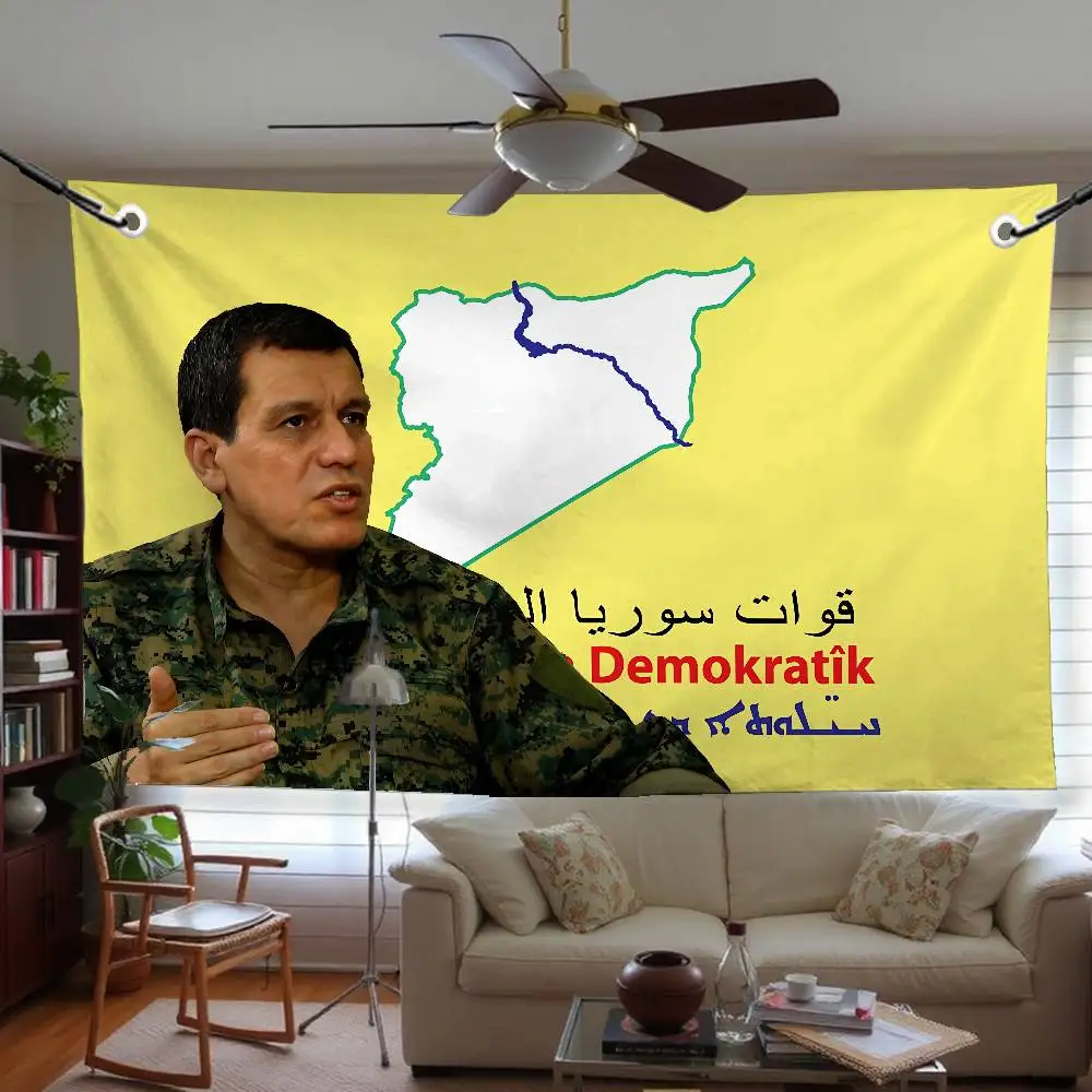 Флаги демократических сил СФС (M-Mazloum A-Abdi), гобелены, баннеры для сада, украшения для гаража, настенный декор, товары для дома и улицы (art.: 3920d85136506) - 3920d85136506
