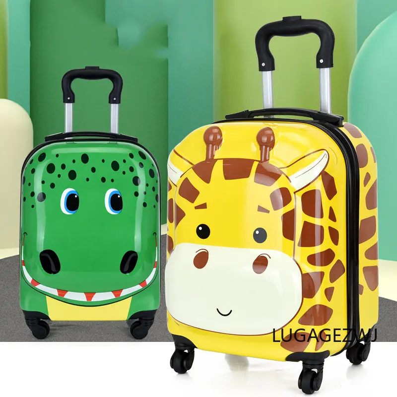 

18Inch 3D Cartoon Children's Roller Trolley Case Kid's Travel Luggage Cute Gifts For Boys And Girls Carry On Suitcase Small Box
