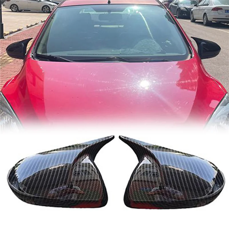 

Car Styling Side Rearview Mirror Cover for Mazda 6 2009-2015 Mirror Modified Horns Carbon Fiber Shell Reverse Caps A