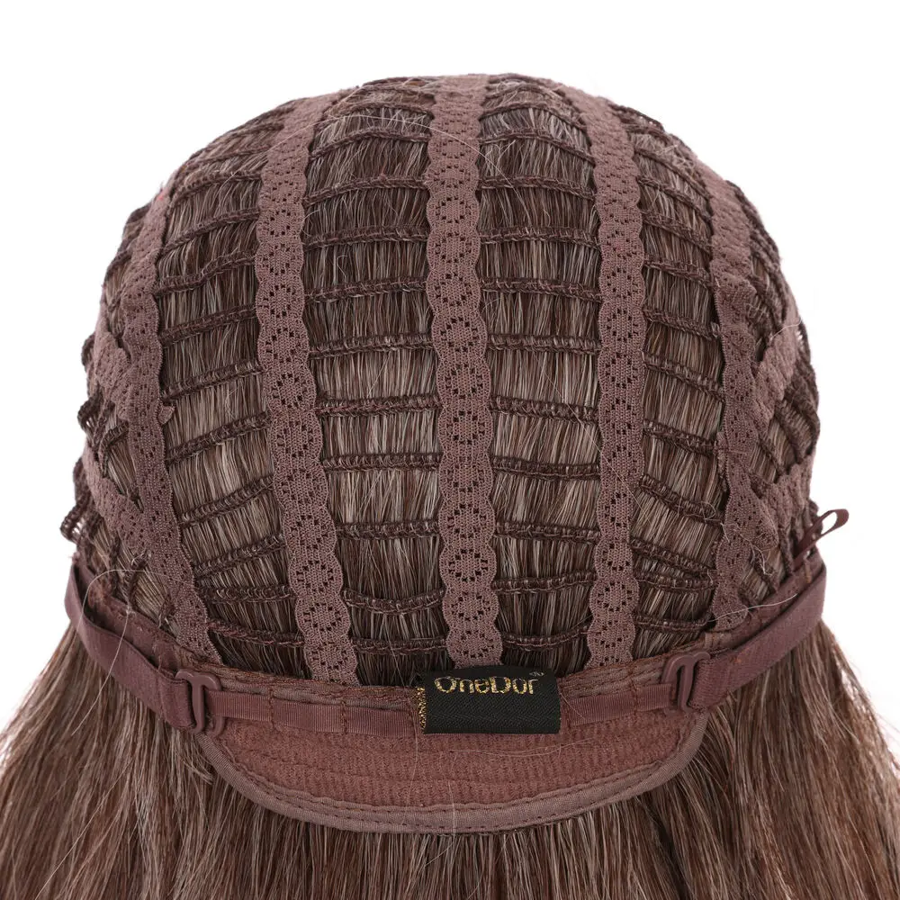 Женский длинный парик Onedor 20 дюймов синтетический на всю голову с бахромой (RL19/23SS)