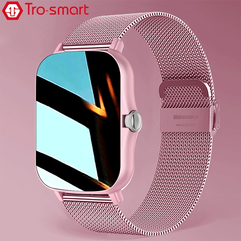

New 2023 Smart Watch Women Men Smartwatch Dial Call Square Smart Clock For Android IOS Fitness Tracker Trosmart Brand Y13