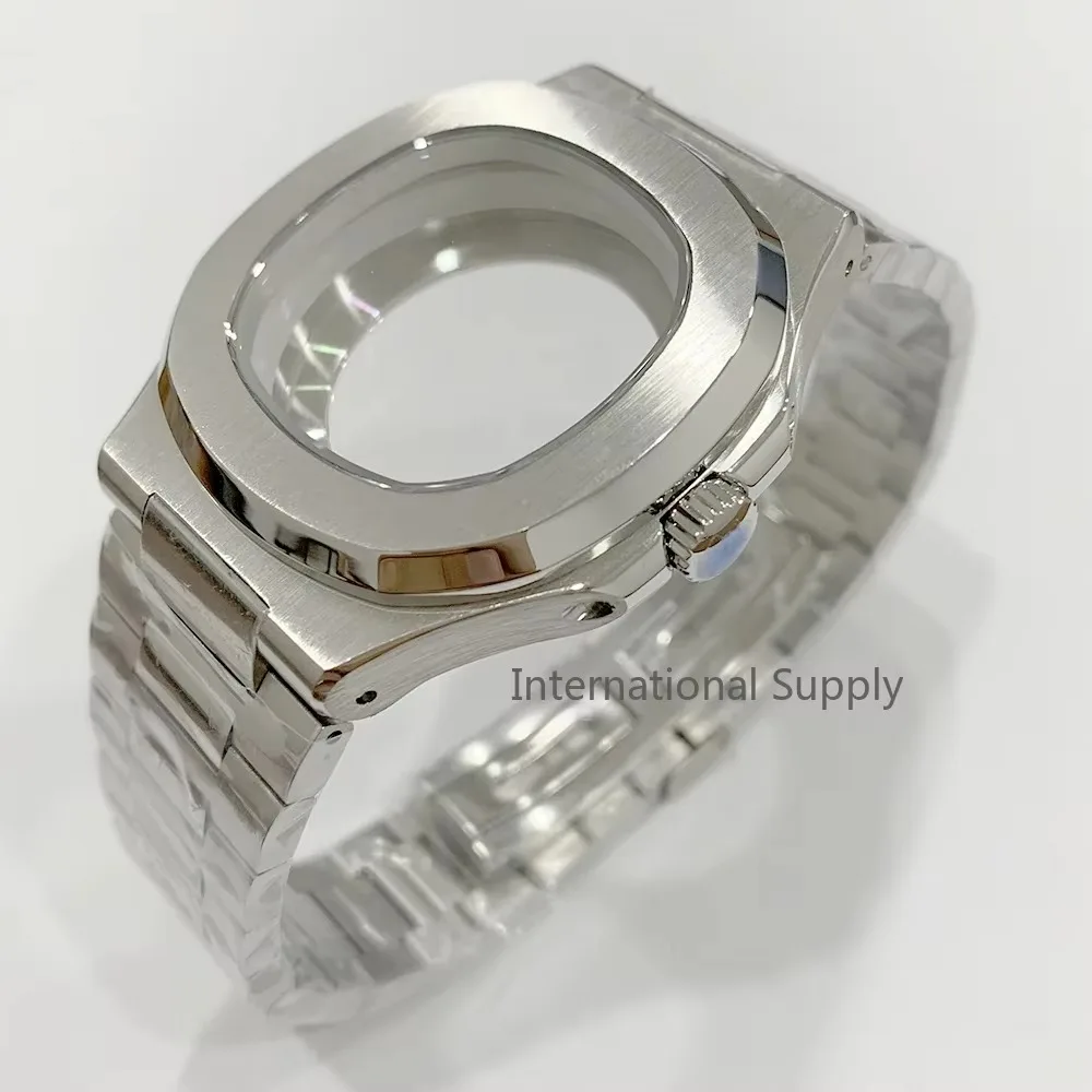 NH35 42 мм стальной корпус сапфировое стекло подходит для NH34 NH36 NH70 аксессуары часов