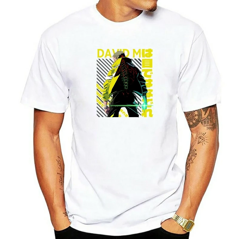 

Anime David Edgerunners T-shirts Science Fiction Graphic Print Tee Shirt Men Women Harajuku Short Sleeves T-shirt