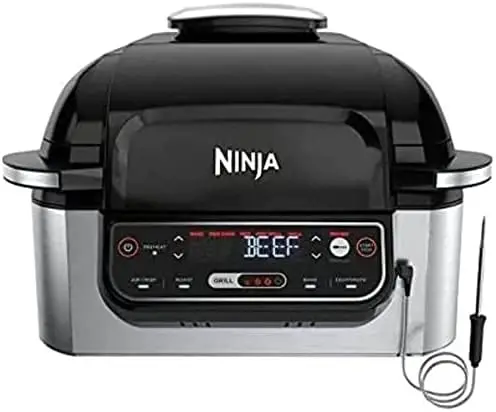 

5-in-1 Indoor Grill with Integrated Smart Probe, 3.9 L (4 qt.) Air Fryer