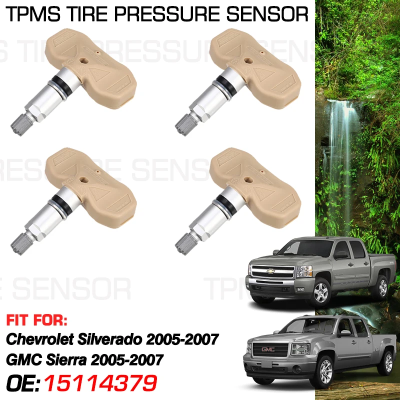 315 МГц для Chevrolet Silverado 1500 2500 HD GMC Sierra 2005 2006 2007 аксессуары контроля давления в шинах