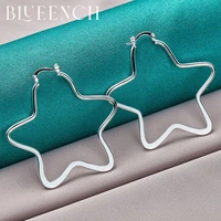blueench 925 sterling silver star earrings for women engagement wedding party fashion romantic jewelry