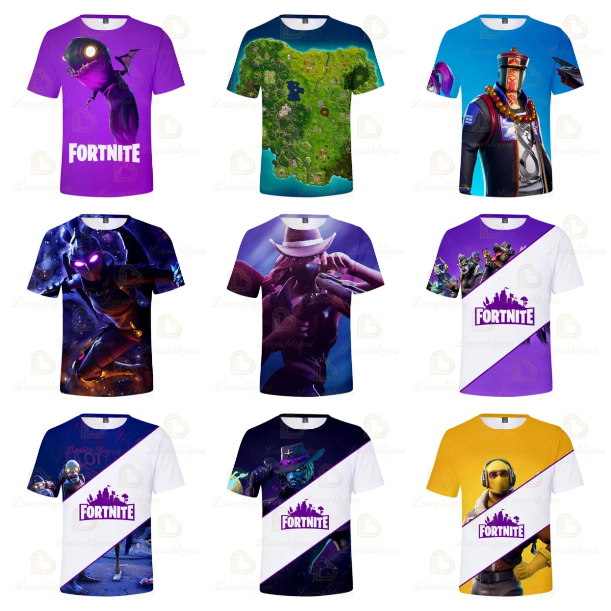 

Fortnite Battle Royale Tshirt Cartoon Tops Children's Clothing 8 To 19 Years Kids Victory Game Hero 3D Boys Girls T-shirt