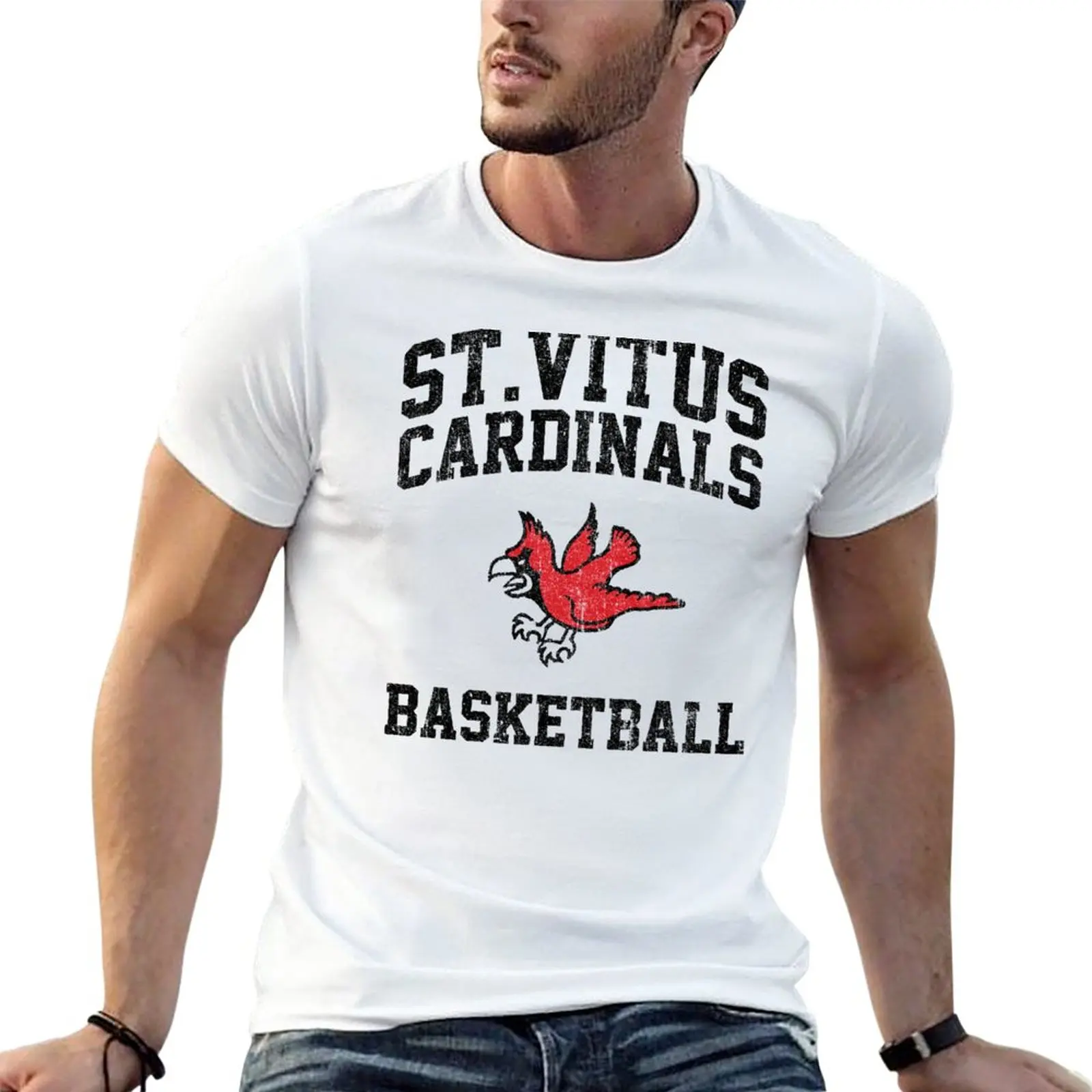 Футболка для баскетбола St. Vitus Cardinals баскетбольные дневники быстросохнущая