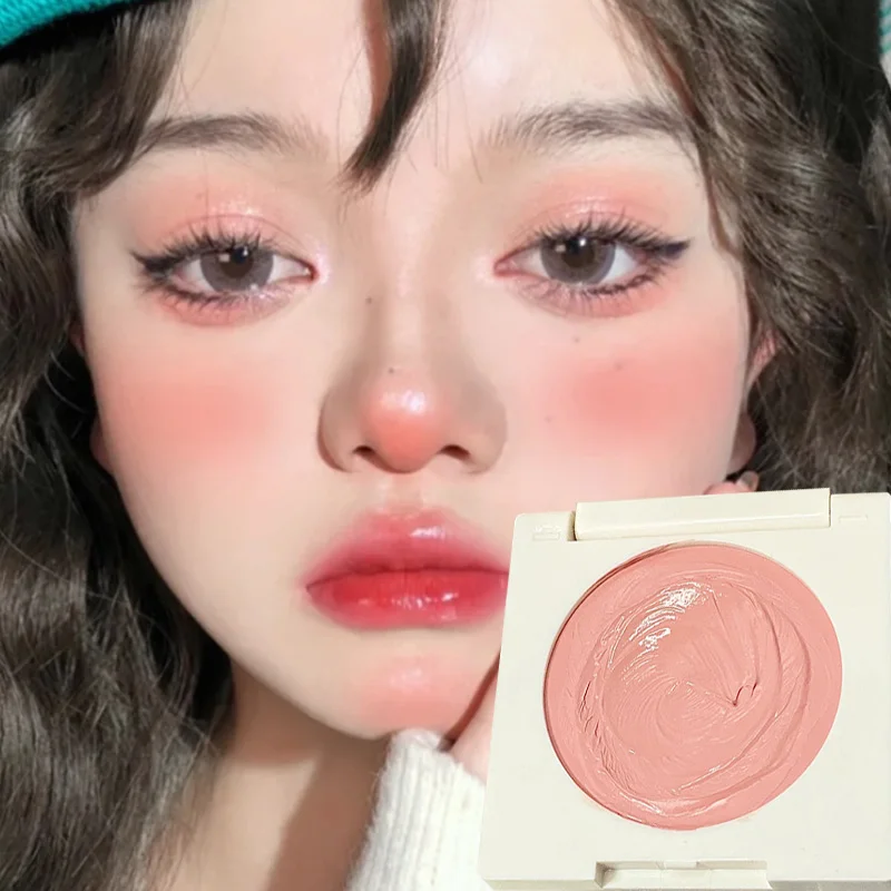 

Multifunctional Makeup Cream Blush & Eyeshadow Face Blusher Purple Pink Rouge Long Lasting Easy To Color Blush Contouring Makeup