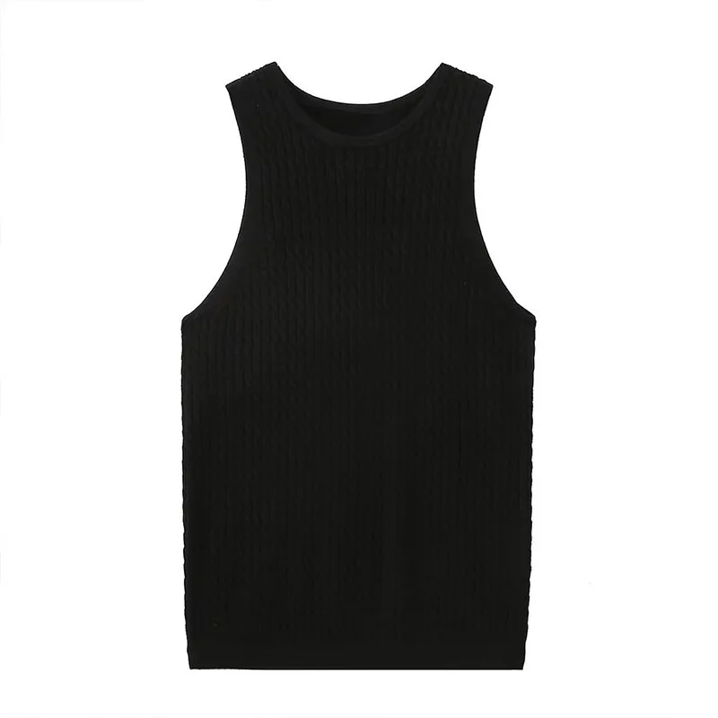 

Женский трикотажный Топ без бретелек, с круглым вырезом