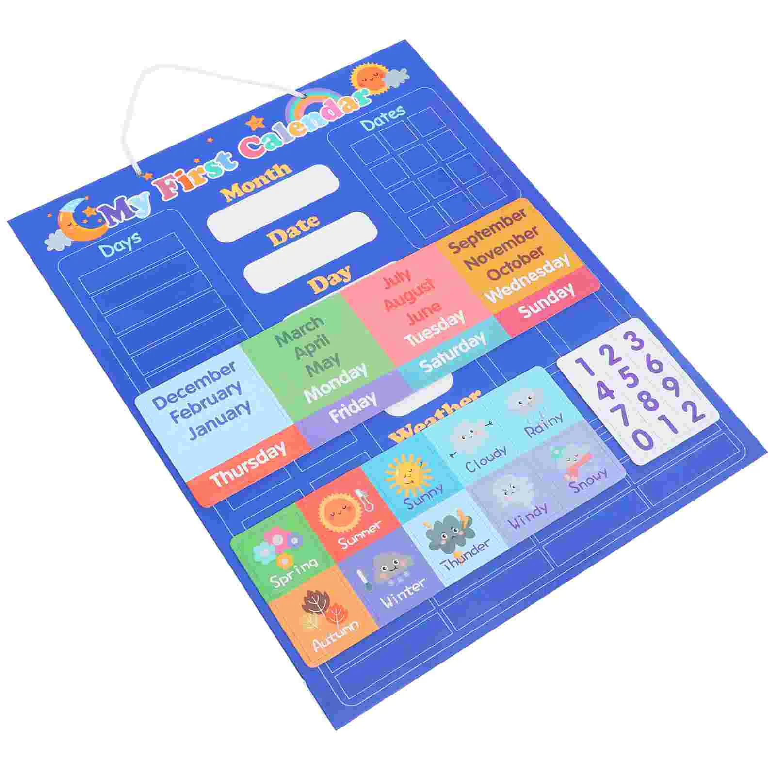 

Children Calendar Toddler Learning Toy School Classroom Toys Plate Wall Stickers Circle Time Toddlers Whiteboard