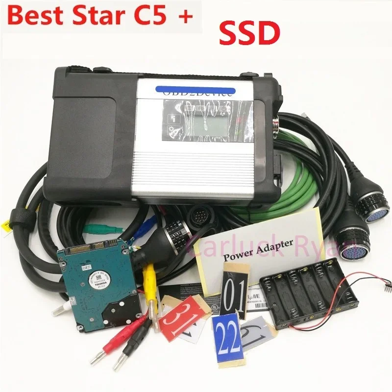 

DOIP MB STAR C5 OBD диагностический инструмент MB SD Connect Compact 5 лучше, чем MB star c4 с программным обеспечением Wi-Fi 2023,09 опционально