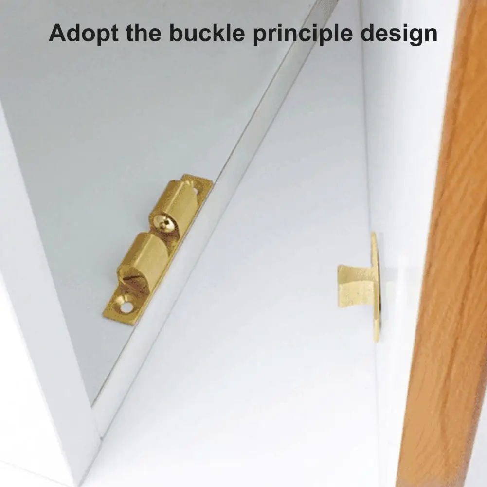 

Closing Latch Rustproof Security KItchen Door Snapper With Free Screws Cabinet Connection Pure Copper Door Snapper For Home