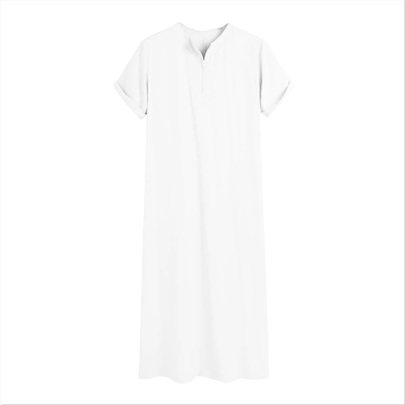 Muslim Fashion Men Sets Middle East Ramadan Arabian Embroidered Loose 2022 Malaysia Zipper Islamic Clothing Arabic Men's Shirts