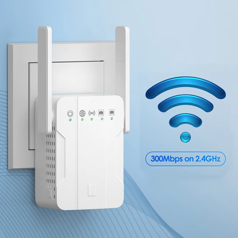 

Lintertek Wifi Repeater 2.4G Network Extender 300Mbps Wifi Signal Amplifier Long range Wireless Wi-Fi Booster WPS AP Mode