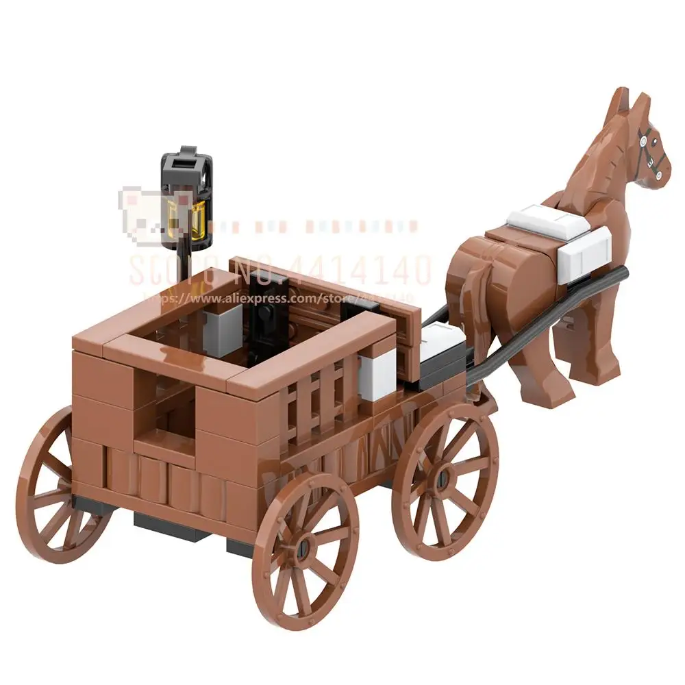 Строительные блоки MOC в средневековом старинном стиле креативные строительные