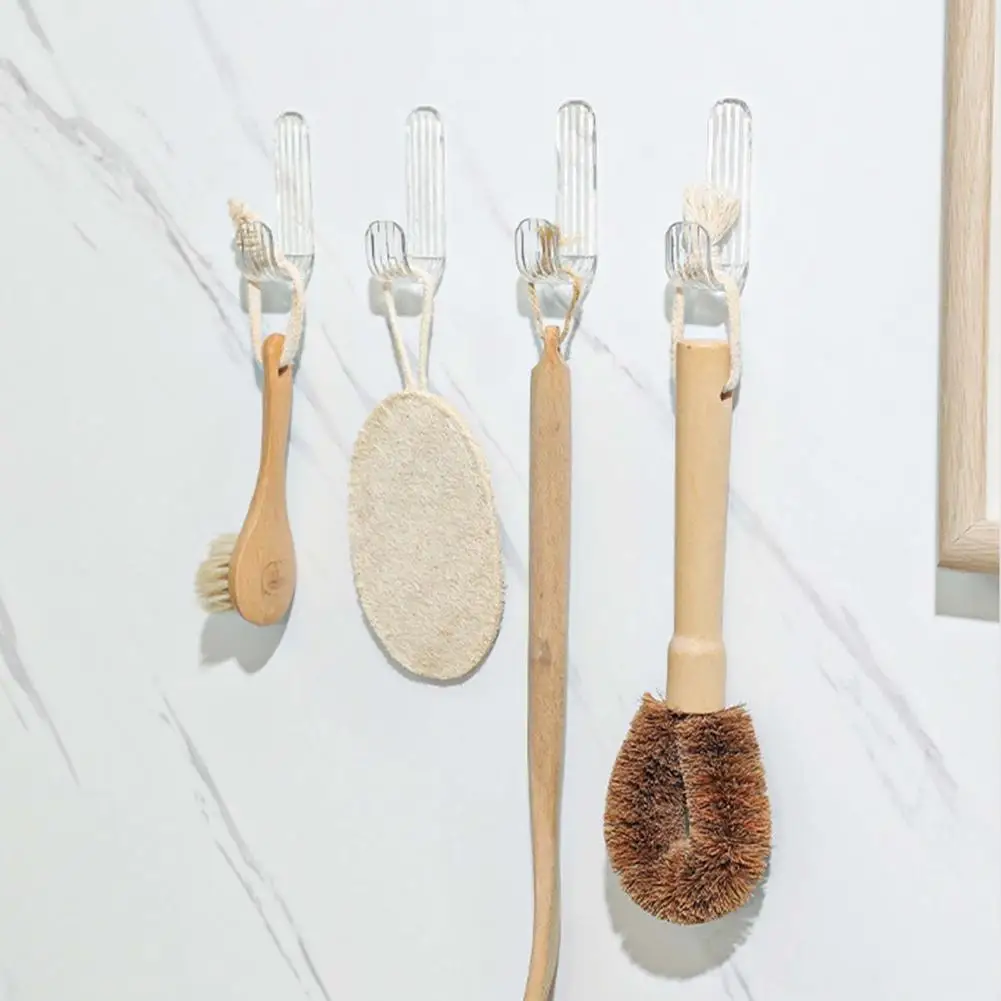 

Настенный крючок 10 шт./комплект, креативная самоклеящаяся мини-вешалка для одежды, сумок, полотенец, Товары для ванной комнаты