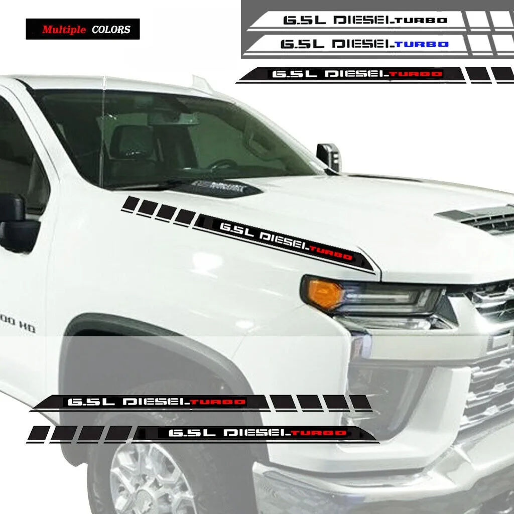 6 5 л турбо-дизель для Silverado 92 93 94 95 96 Sierra C/K наклейки на капот автомобиля виниловые