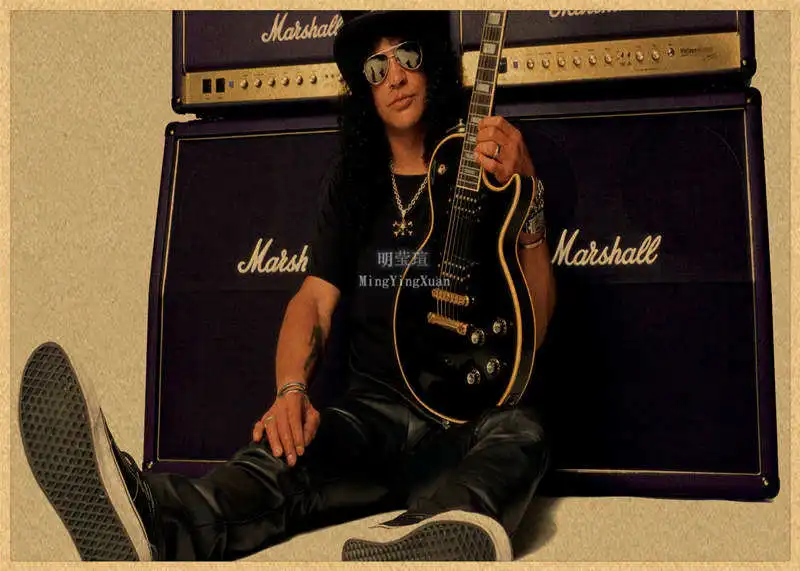 Guns N Roses Rock Music Posters винтажный плакат на стену Sticker Home Decor крафт-бумага постер для