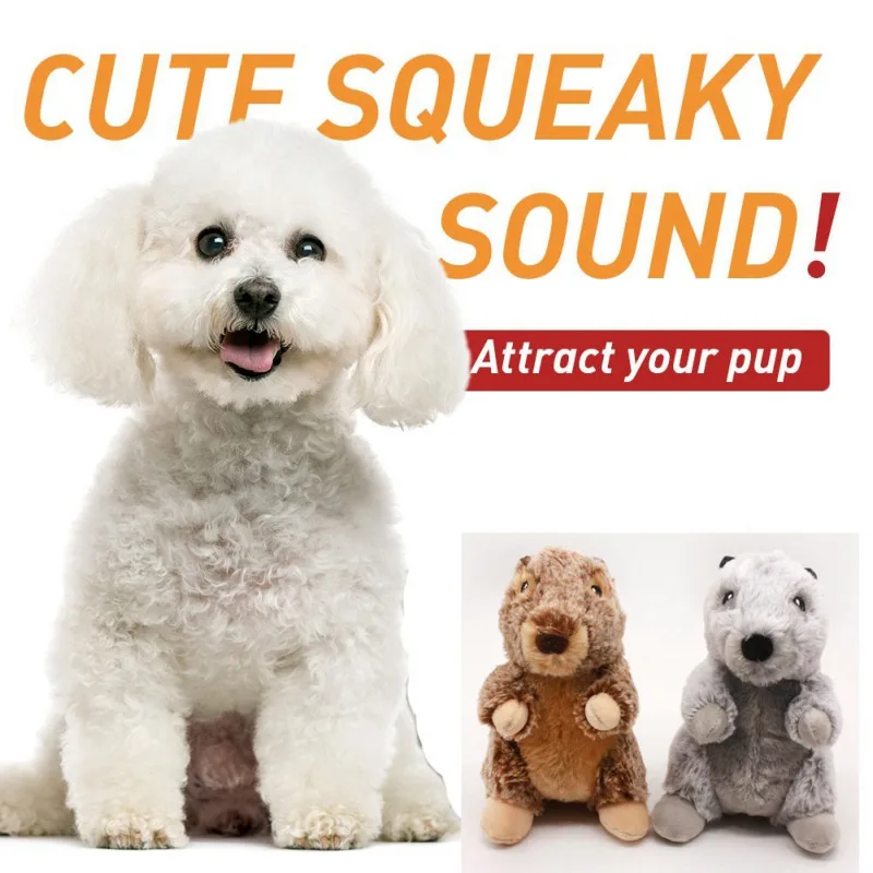 

Cute Dog Plush Toys Funny Squeaky Pet Puppy Chew Bite Resistant Interactive Toy Pets Dogs Sounding Accessories Supplies