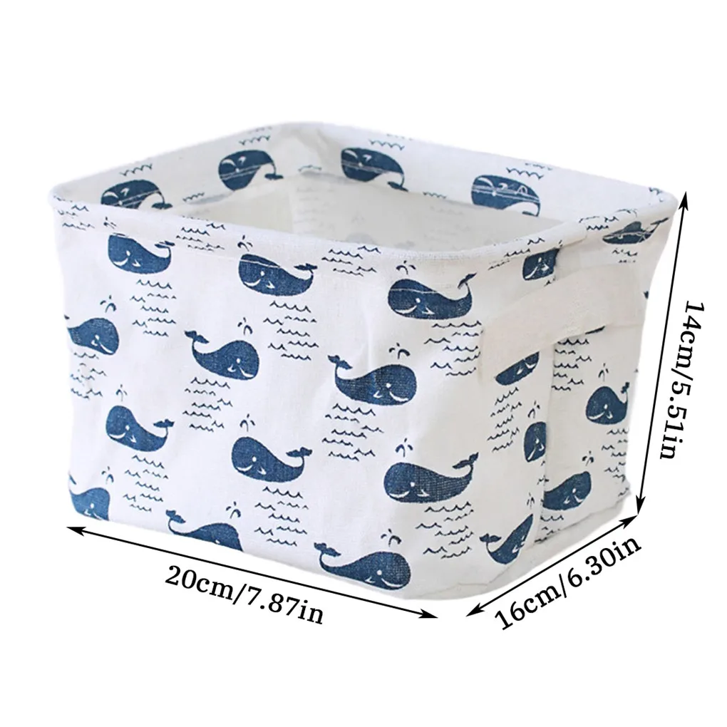 

DIY Desktop Storage Basket Sundries Underwear Toy Storage Box Cosmetic Book Organizer Stationery Container Laundry Basket