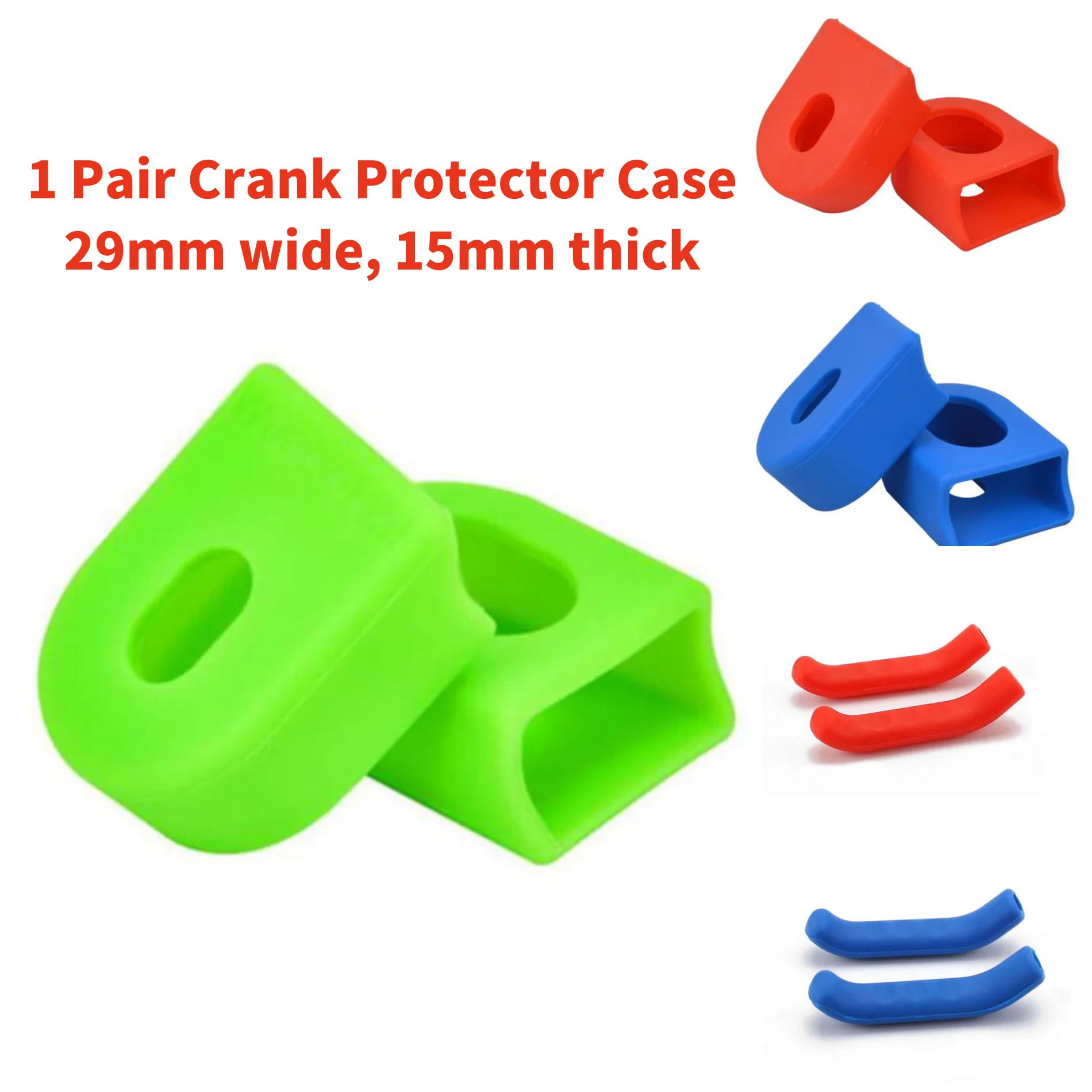 

Протектор Силиконовый для горного и шоссейного велосипеда 1 пара, протектор для кривошипа, фиксированная Шестерня из углеродного волокна д...