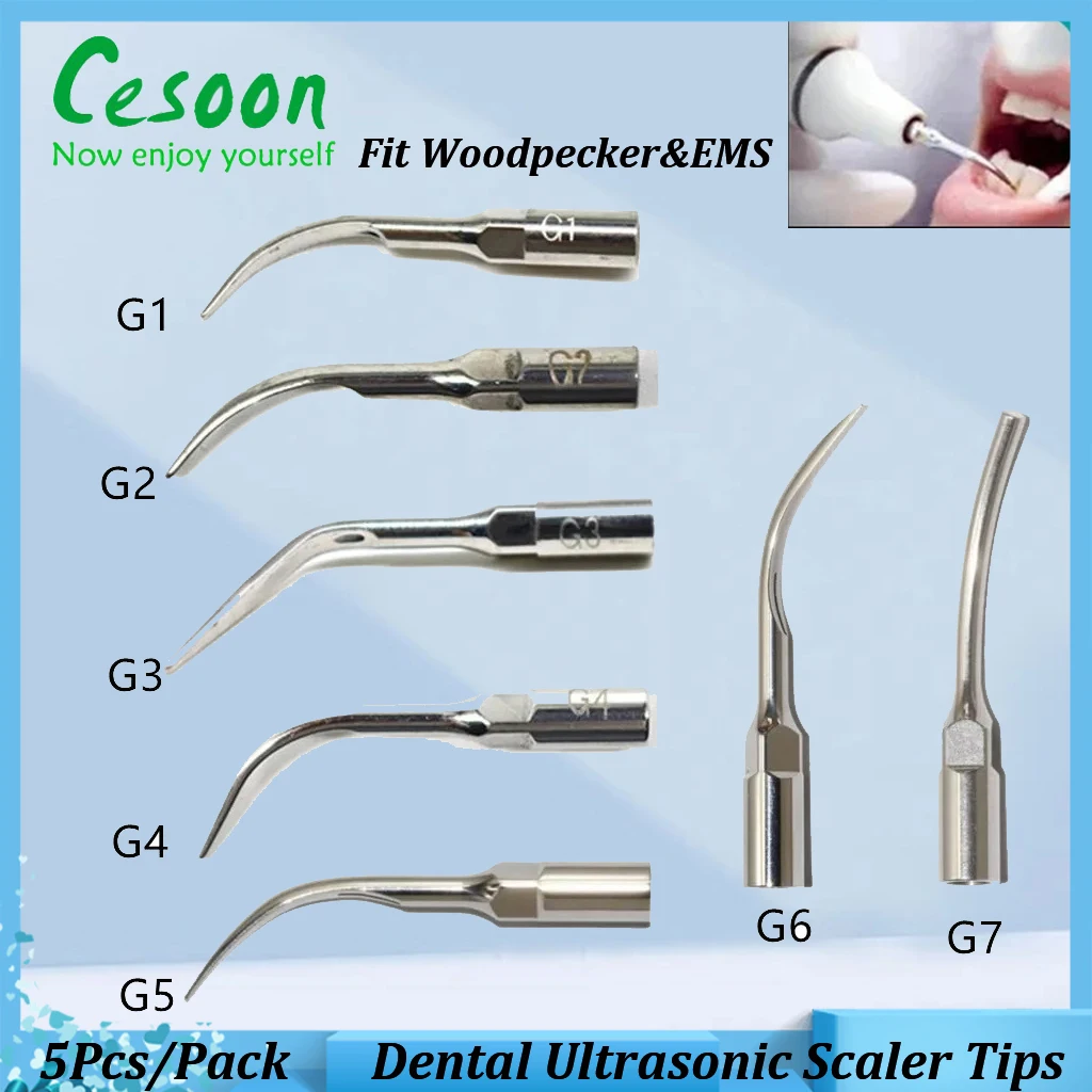 5 шт./упаковка стоматологический ультразвуковой скалер