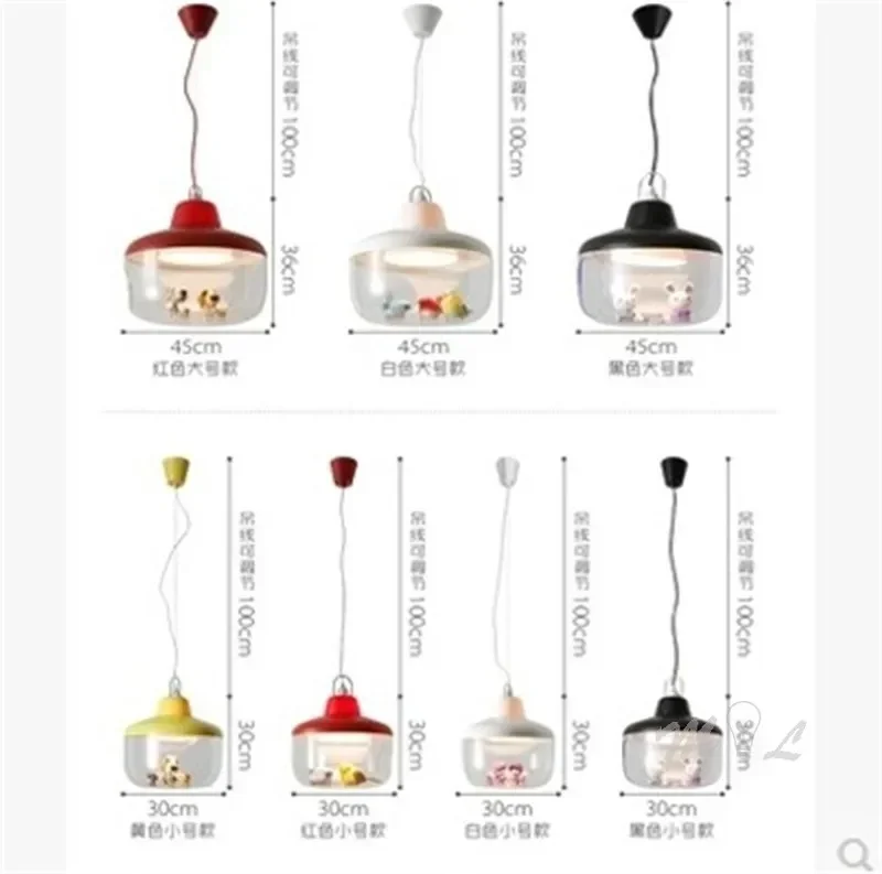 Современные светодиодные подвесные светильники со стеклянным домом милый