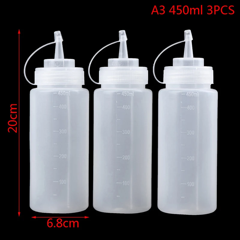 

Набор бутылочек-дозаторов для соусов 3 шт.