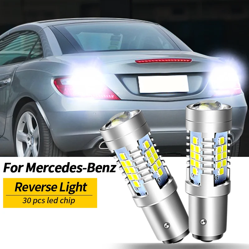 

2pcs LED Reverse Light Blub Lamp P21W BA15S Canbus For Mercedes Benz C208 C209 A208 A209 CL203 R170 R171 R199 R129 R230 CLK SLK