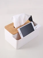 Tissue Box Cover Wood Sundries Bin Toilet Case Holder Desk Kitchen Napkin Organizer Home Office Remote Control Storage Wipe Case