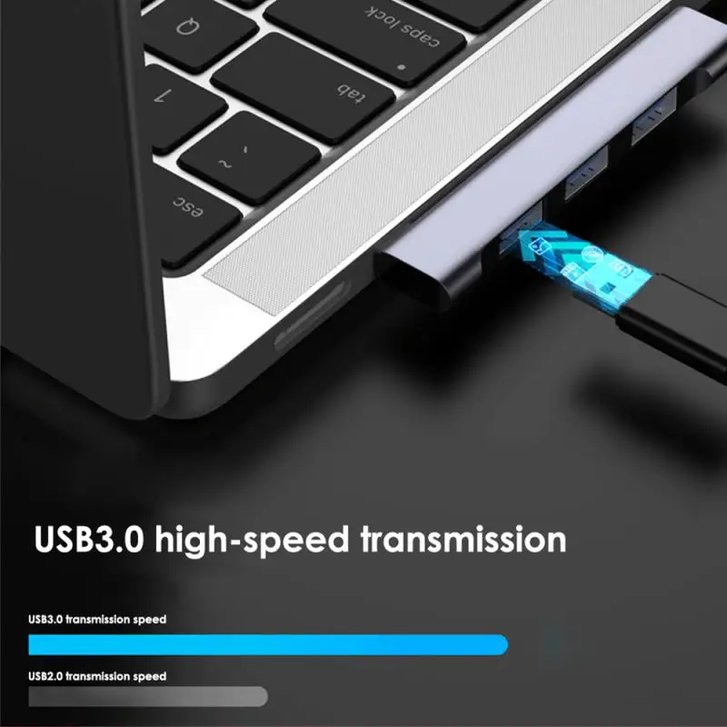 Универсальная компактная док-станция 4в1 USB C HUB Mini USB2.0/USB3.0 PD высокоскоростной