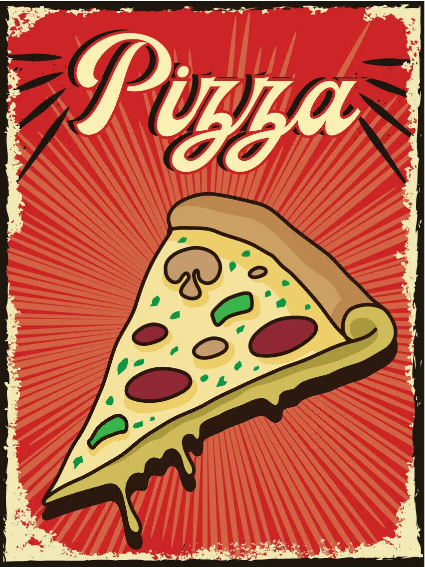 

Жестяные знаки для пиццы, железная живопись, настенная тарелка, домашний бар, паб, мужская пещера, Декор