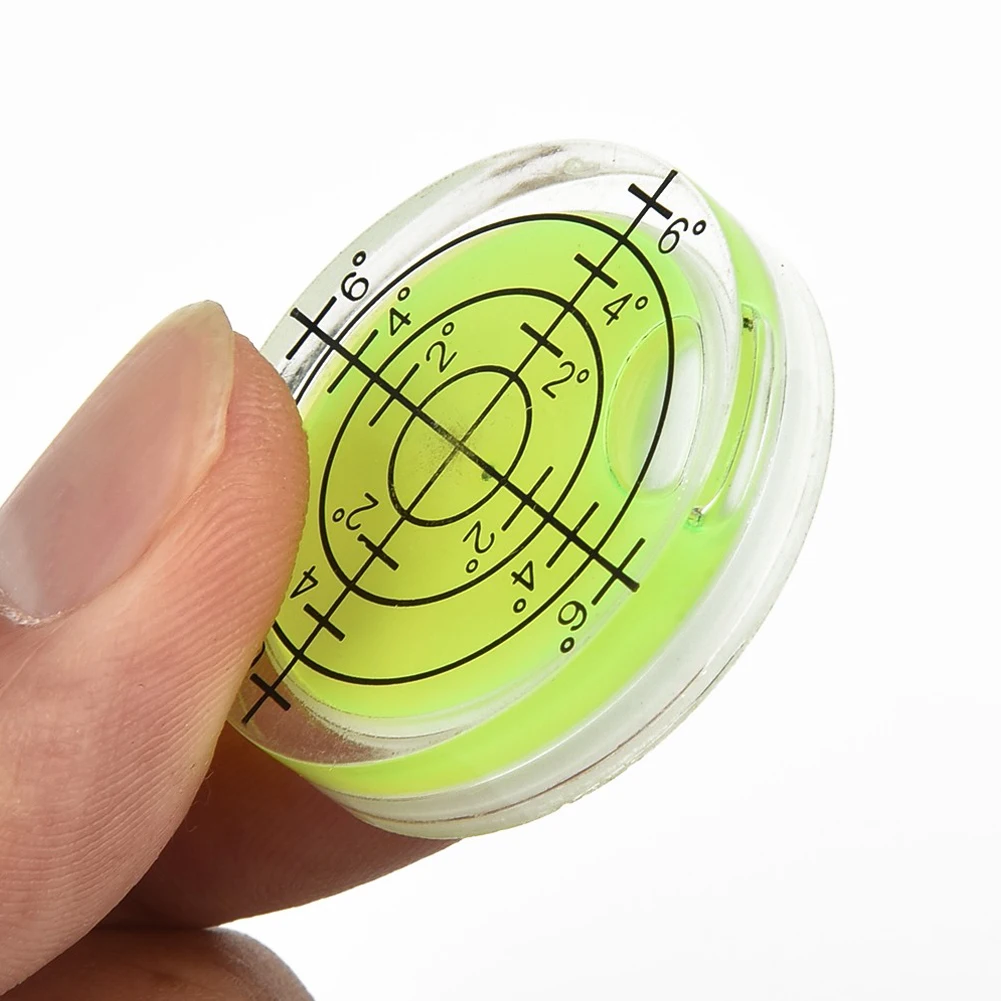 

2pcs 32*7mm Acrylic Horizontal Precision Spirit Bubble Level Fluorescent Yellow-green 20°-30° For LCD Mounts Measuring Tools