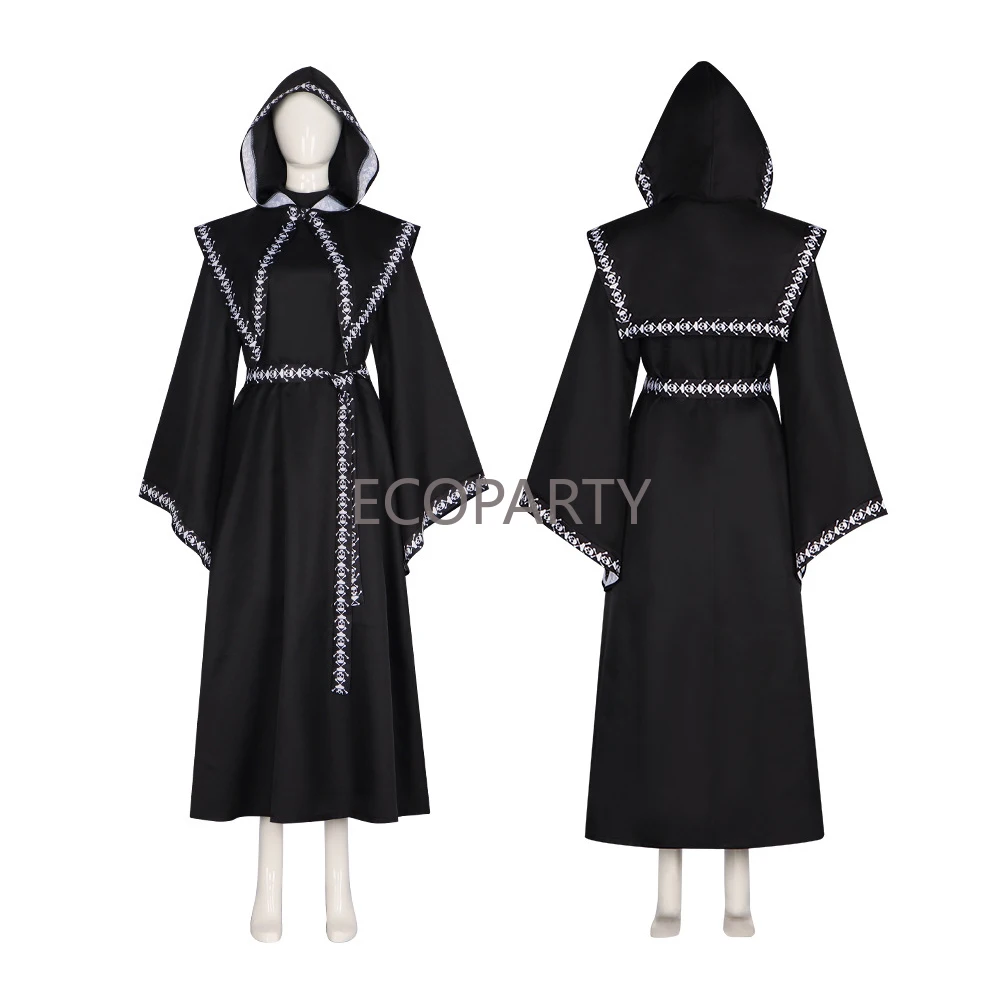 Костюм для косплея на Хэллоуин с капюшоном и принтом черепа