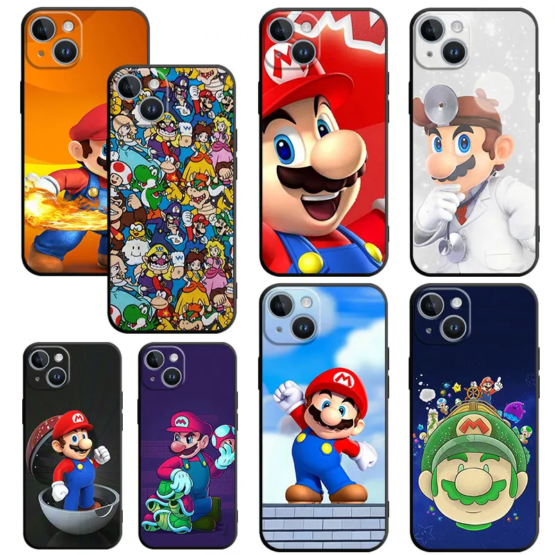 Super-Marioes Cover Phone Case for Apple iPhone 13 Pro Max SE 11 8 6s 12 Mini XS X 7 XR 14 Plus 14 Silicone Armor Luxury Games