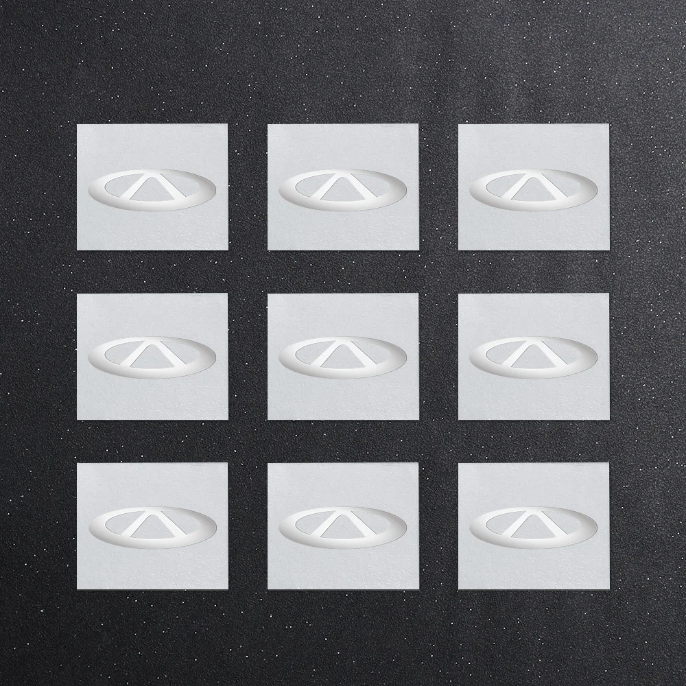 10 шт. автомобильные аксессуары никелевый металл значок для интерьера наклейки