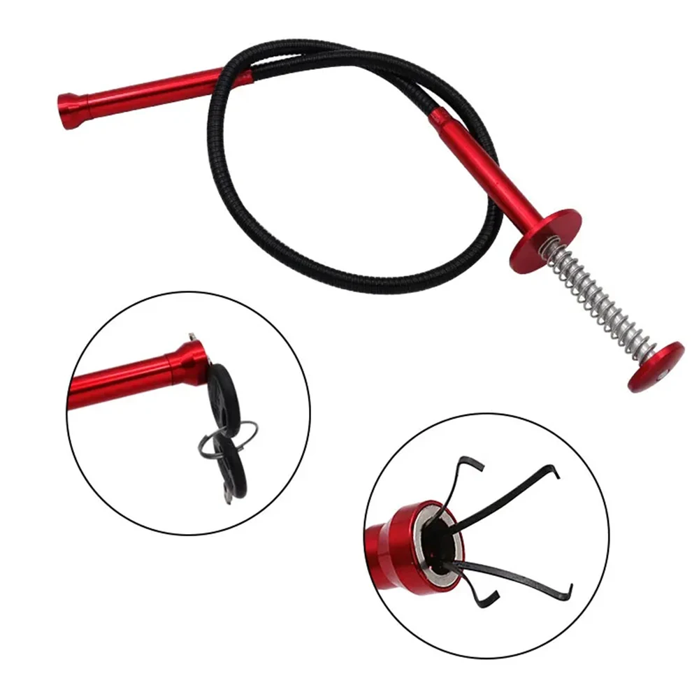 

1 шт., гибкий инструмент для захвата, магнитная длинная пружинная ручка, магнит + 4 когтя, домашний гаджет для туалета, инструменты для очистки канализации