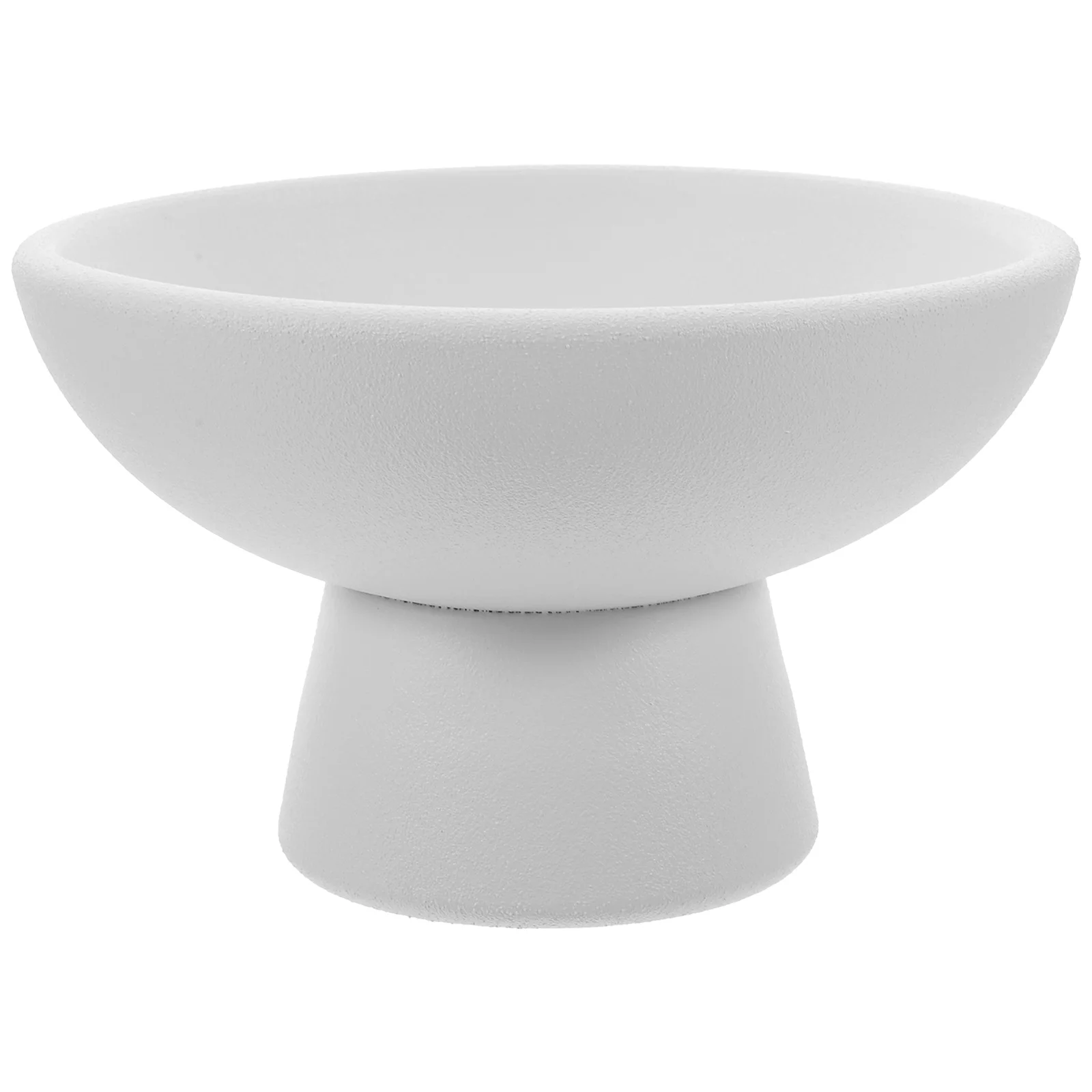 

Fruit Dish Ceramic Tray Container Cake Stand Snack Serving Footed Bowl Bar Plate High Base Snacks Desk