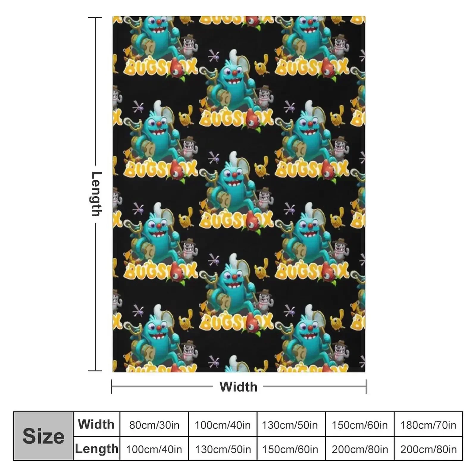 Одеяло Bugsnax пледы и одеяла в клетку на заказ