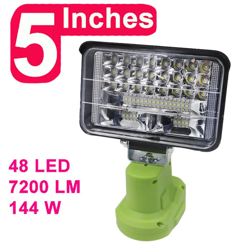 

LED Work Light Outdoor Powerful Spotlight Torch Alarm Car Light Electric Emergency Fully Functional 33/48/84LED