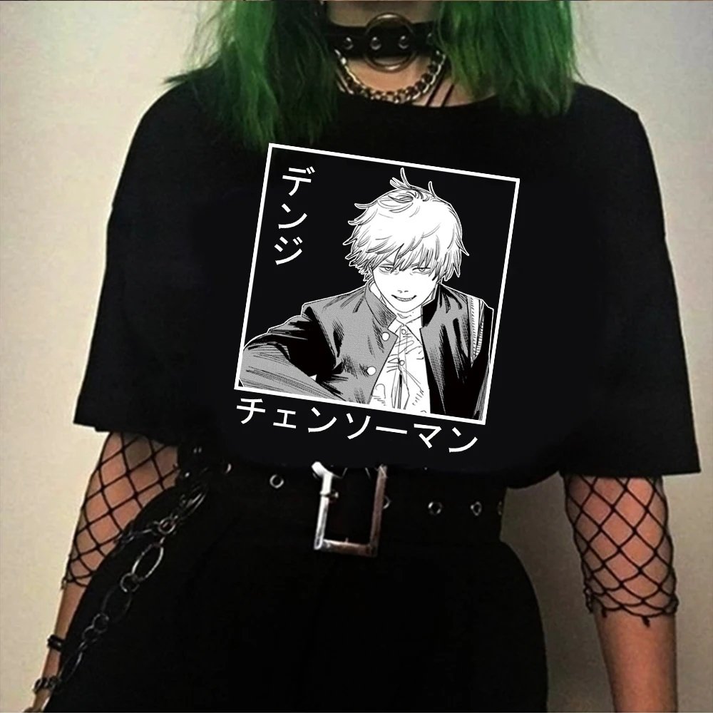 

2022 Hot Chainsaw Man T Shirt Men Graphic Tees Tops Men Women Short Sleeve T-shirt Harajuku Kawaii