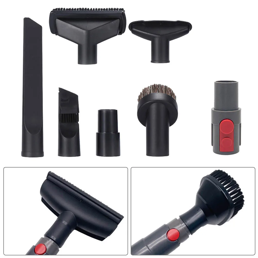 

Universal Vacuum Nozzle Suction Brush Head For Inner 32mm Nozzle Brush Turn For Dyson V7 V8 V10 V11 Vacuum Cleaner Crevice Tool