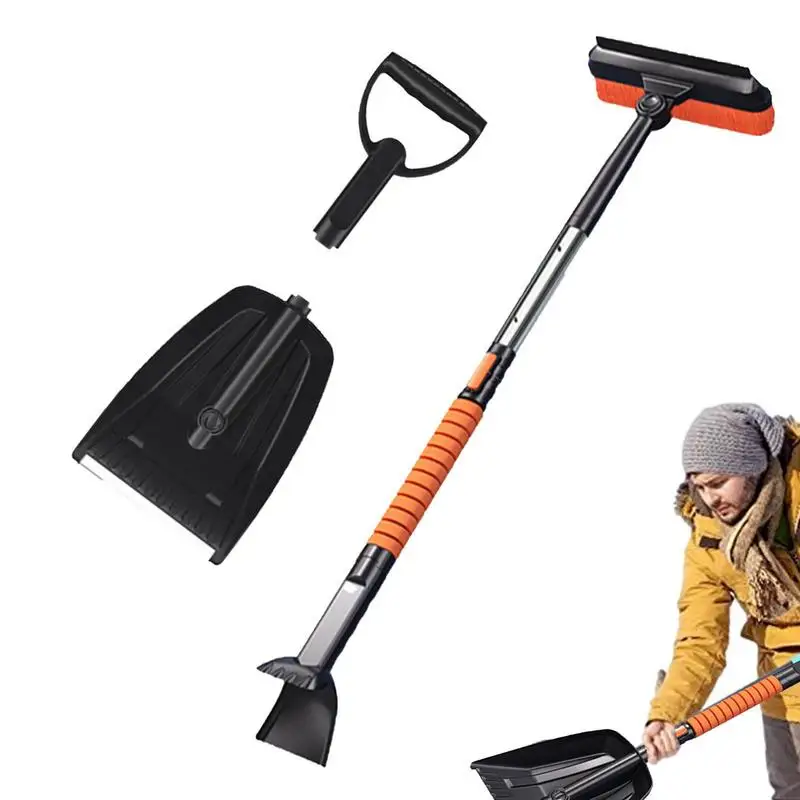 

Складная Автоматическая экстренная лопата для снега, портативный набор для удаления снега с выдвижной ручкой, лопата для снега, уличный инструмент для уборки во дворе