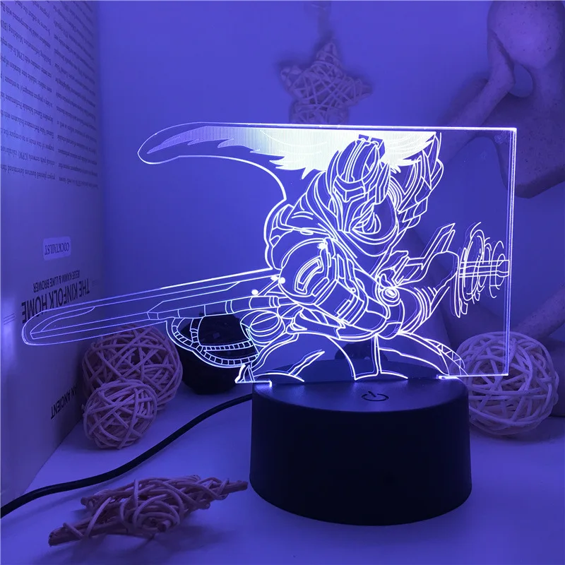 

LOL Anime Game 3D Night Light USB Bedside Lamp Luces LED Para Habitacion Bedroom Decoration Lamparas Luces Nocturnas Gifts LUZ