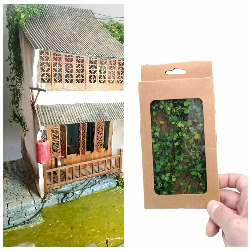 

Игрушка «сделай сам», Ландшафтная компоновка, сказочный сад, реалистичный плющ, миниатюрная лоза, трава, имитация лозы